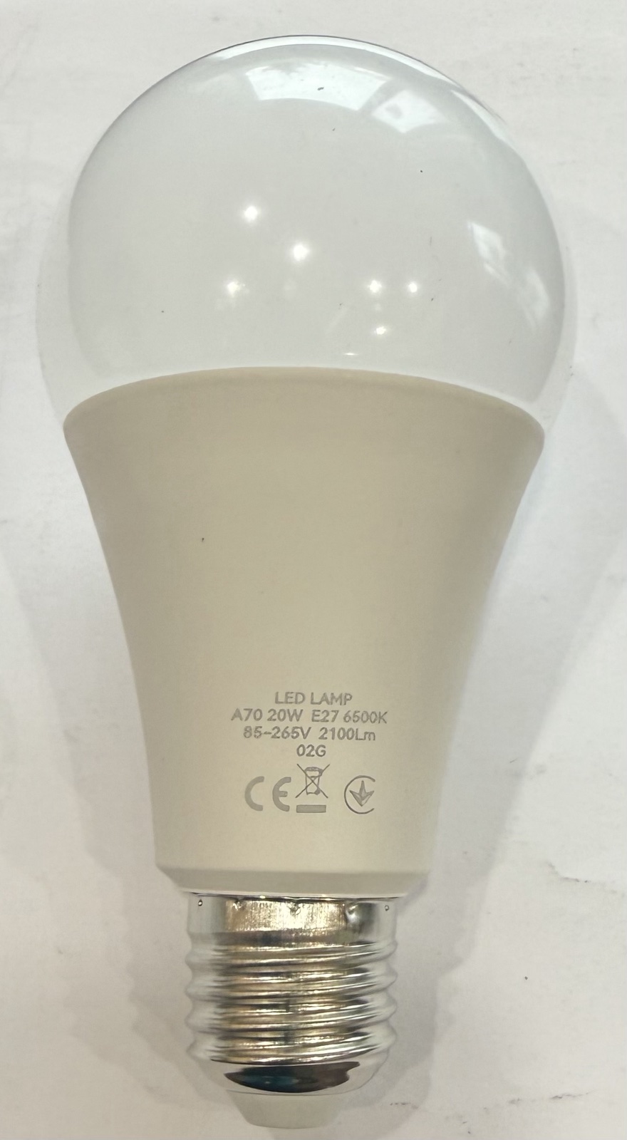 LED лампа А 20Вт Е27 6500К ТМ GLX